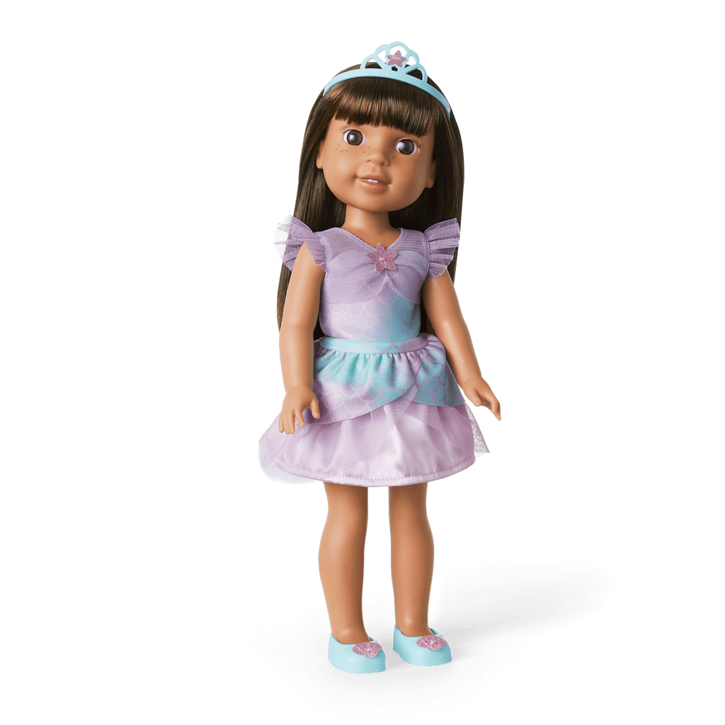 2-in-1 Sparkly Mermaid Outfit for WellieWishers™ Dolls N8
