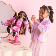 Long Hair Looks™ by Truly Me™ 18-inch Doll #135 & hair accessories K8
