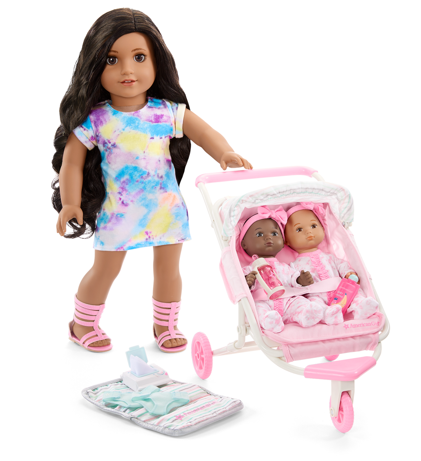 Little Bitty Baby™ Double Stroller Set for 7.75-inch Dolls A5