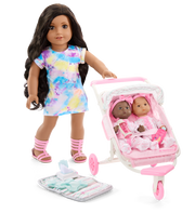 Little Bitty Baby™ Double Stroller Set for 7.75-inch Dolls A5