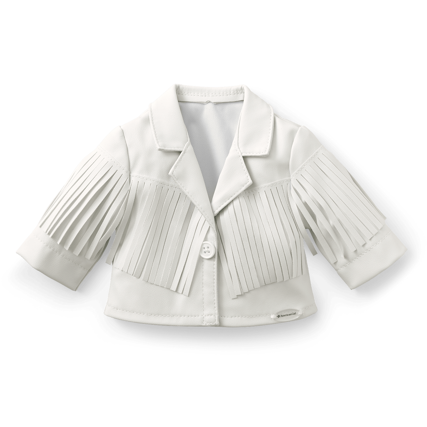 Courtney’s™ White Fringe Jacket for 18-inch Dolls (Historical Characters) T7