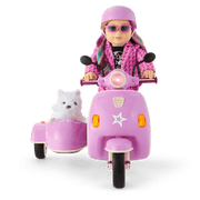 Hit the Road Scooter & Sidecar for 18-inch Dolls I9