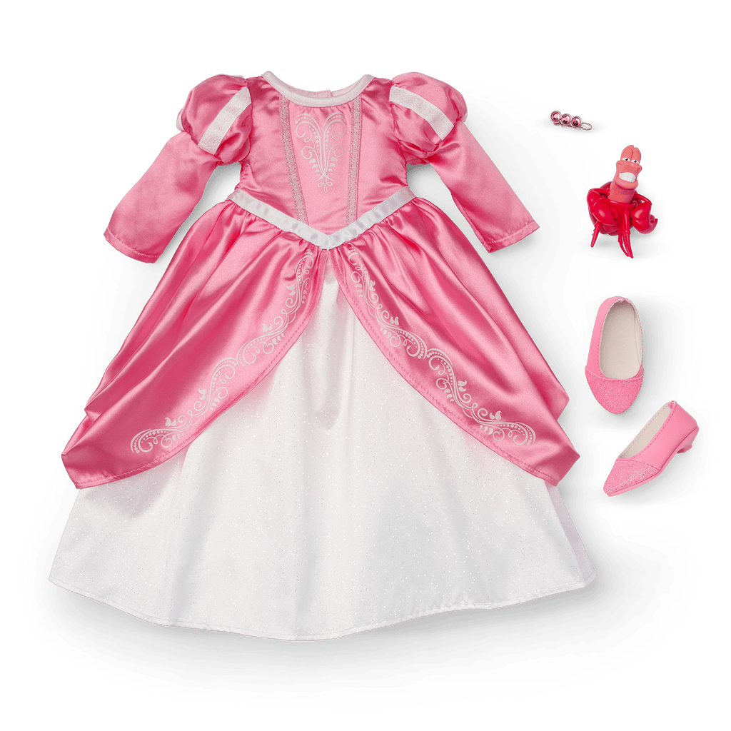 American Girl® Disney Princess Ariel Castle Ball Gown, Sebastian & Accessories for 18-inch Dolls Q2