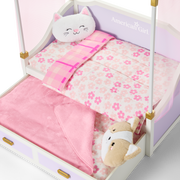 All Set for Sleepovers Canopy Bed for 18-inch Dolls D4