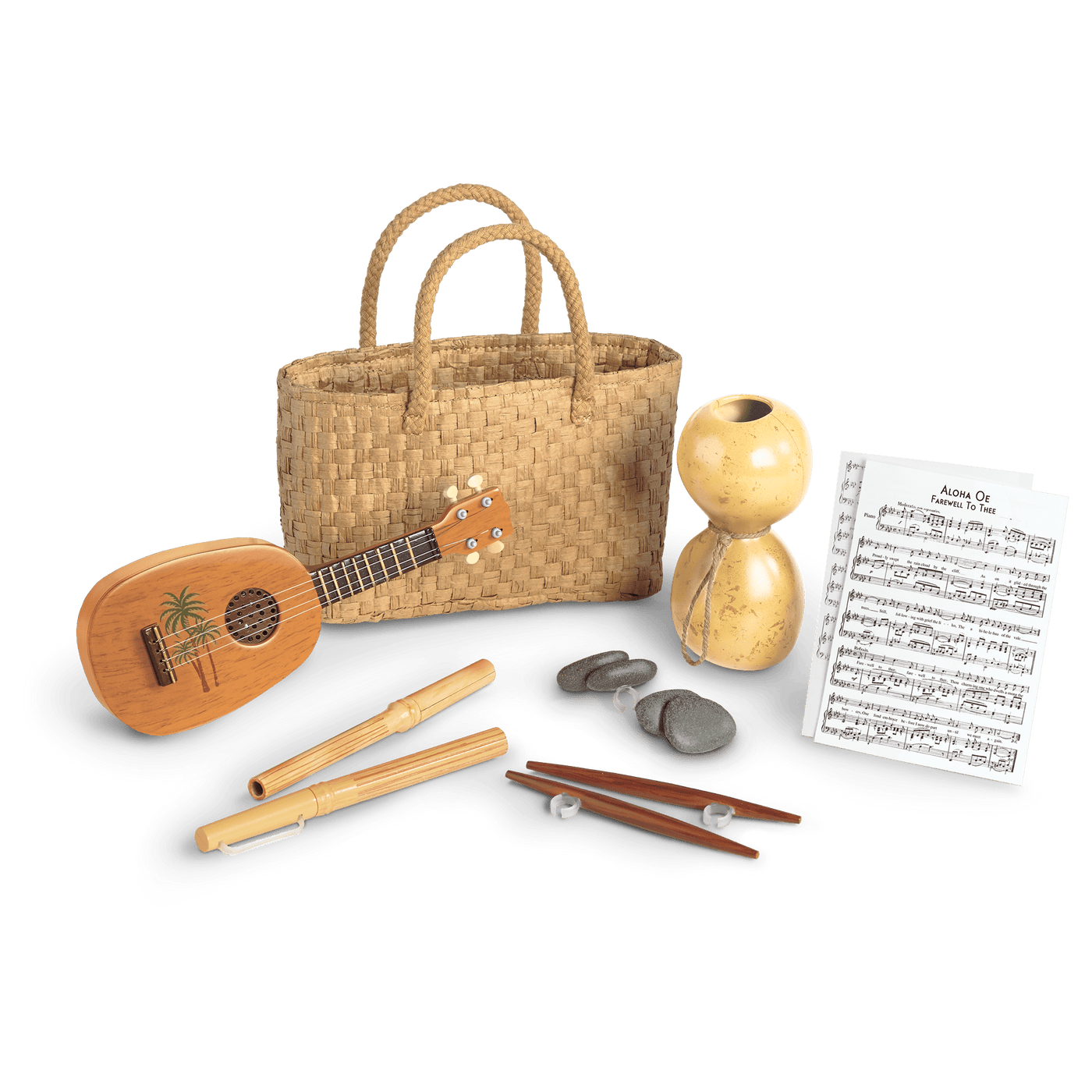 Nanea's Hula Implements for 18-inch Dolls (Historical Characters) Y6