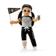 American Girl® x NFL New Orleans Saints Fan Outfit & Accessories for 18-inch Dolls Y0