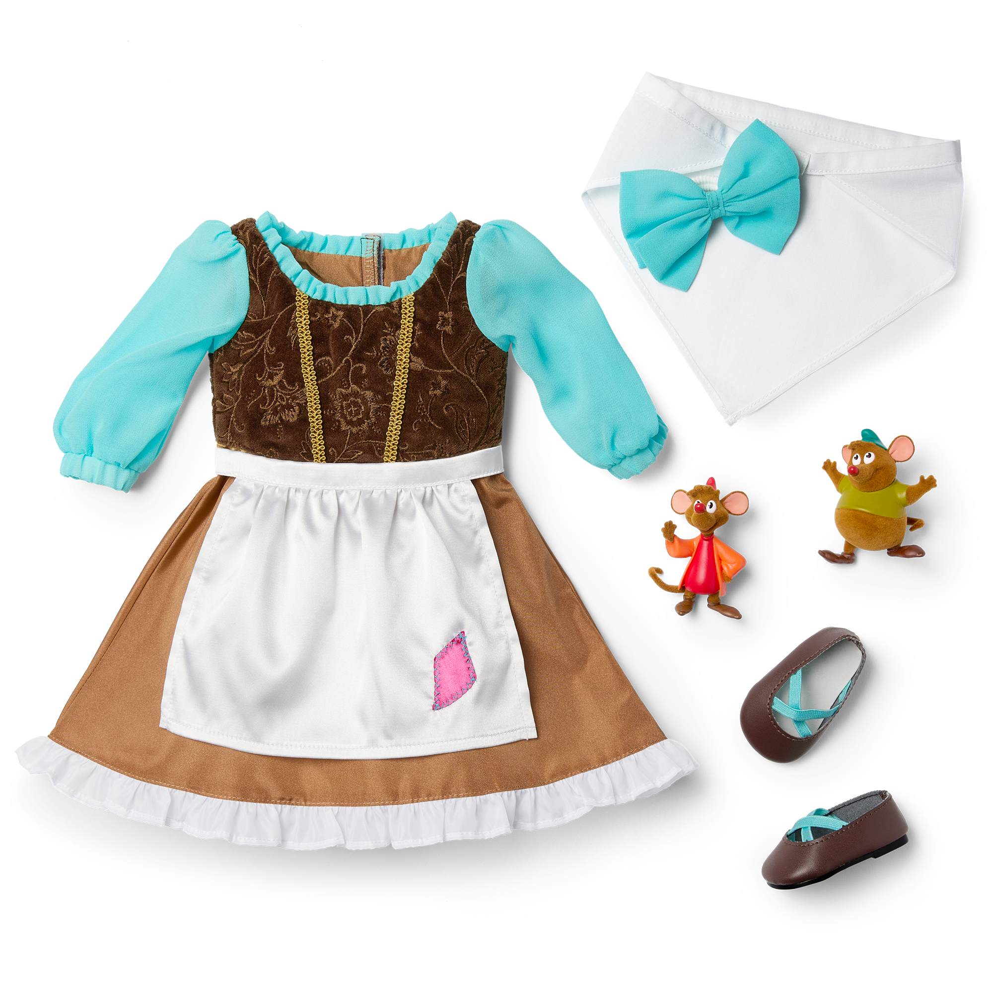 American Girl® Disney Princess Cinderella Day Dress, Friends & Accessories for 18-inch Dolls C9
