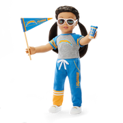 American Girl® x NFL Los Angeles Chargers Fan Outfit & Accessories for 18-inch Dolls N6
