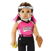 Softball Star Uniform for 18-inch Dolls O4