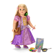 American Girl® Disney Princess Rapunzel Painting Accessories & Pascal for 18-inch Dolls Y0