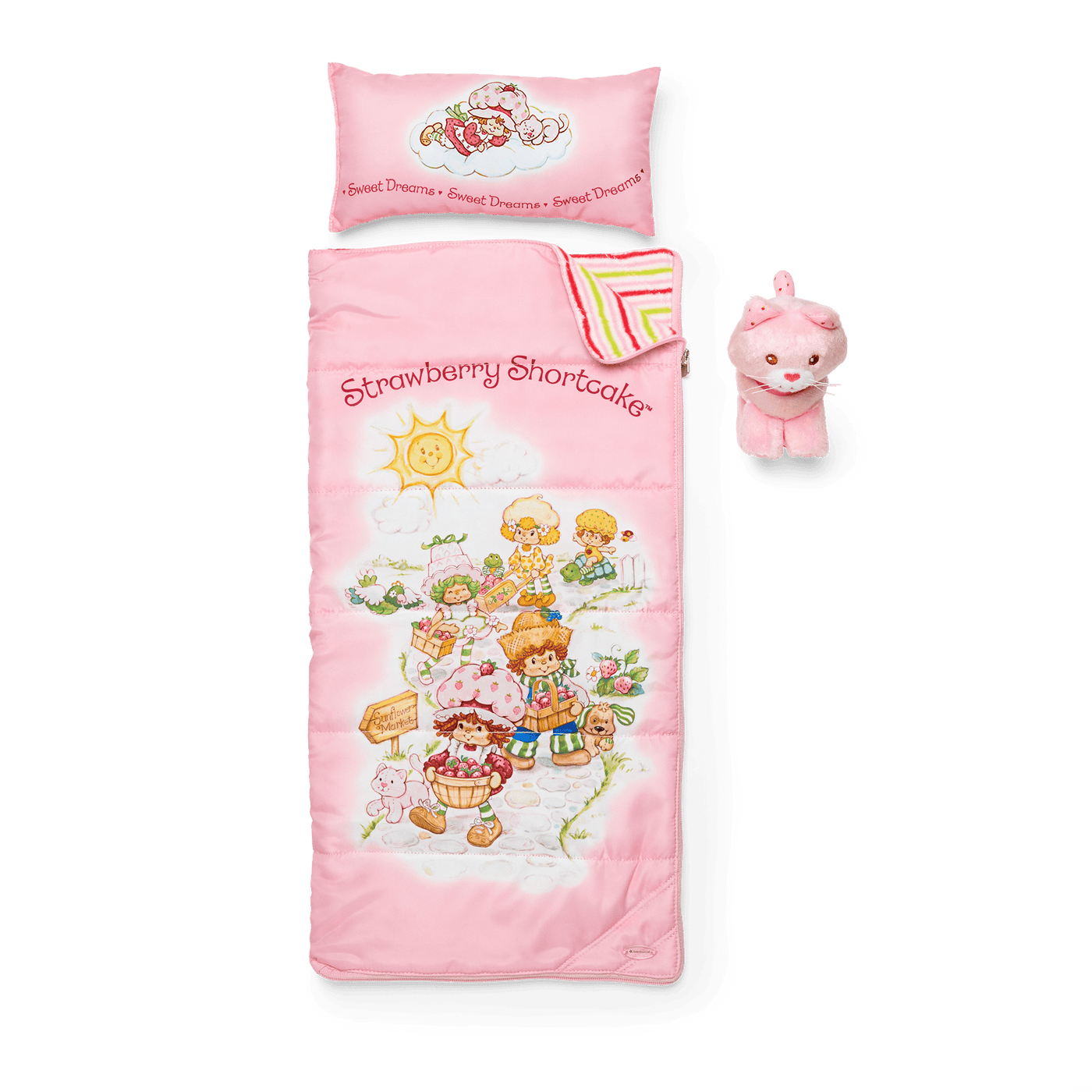 Courtney's™ Strawberry Shortcake™ Sleeping Bag Set for 18-inch Dolls (Historical Characters) R3