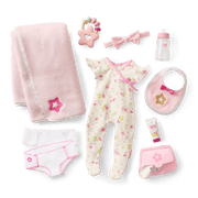 Bitty Baby® Doll #1 with black hair Care & Play Set K1