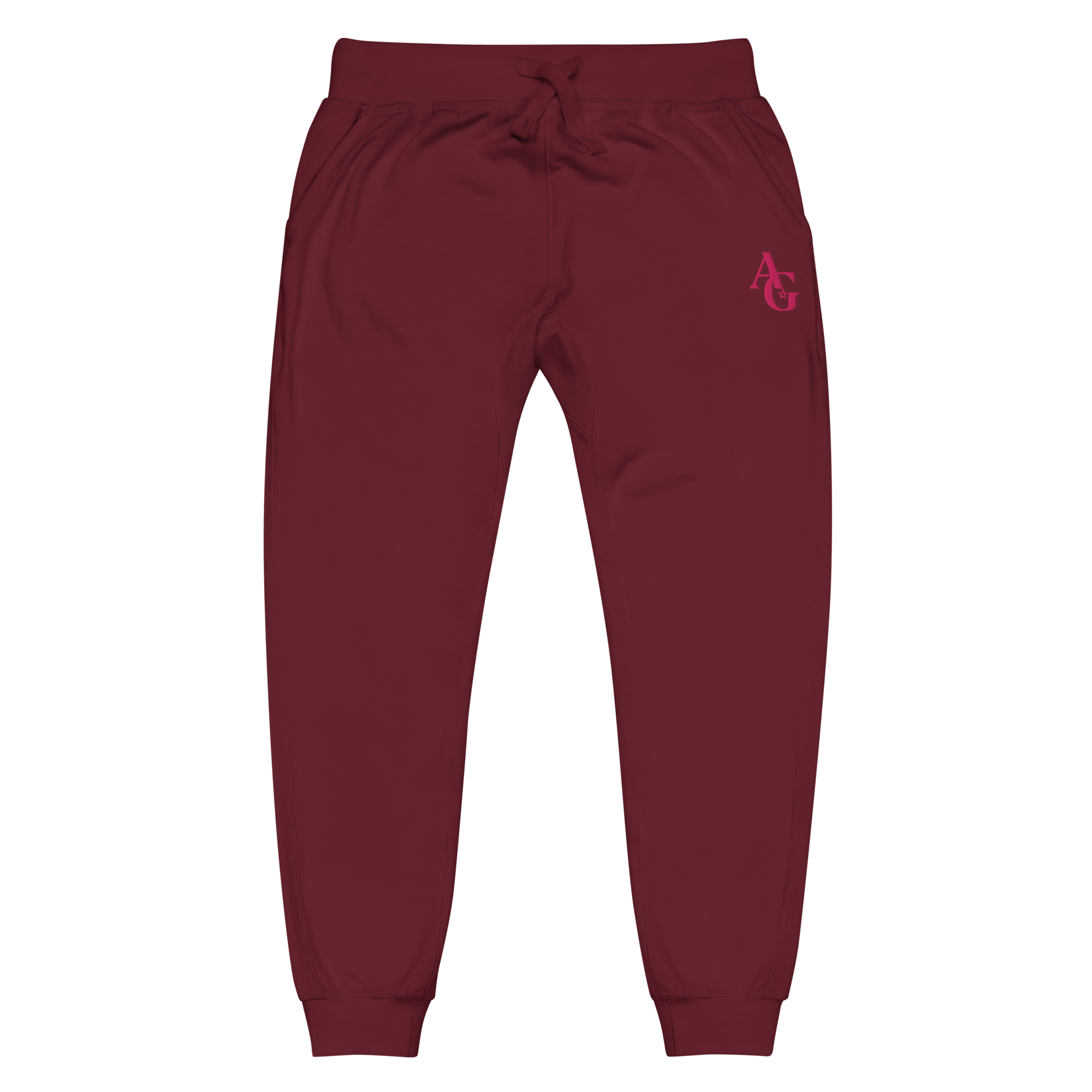 American Girl® Burgundy Fleece Sweatpants for Adults Z5