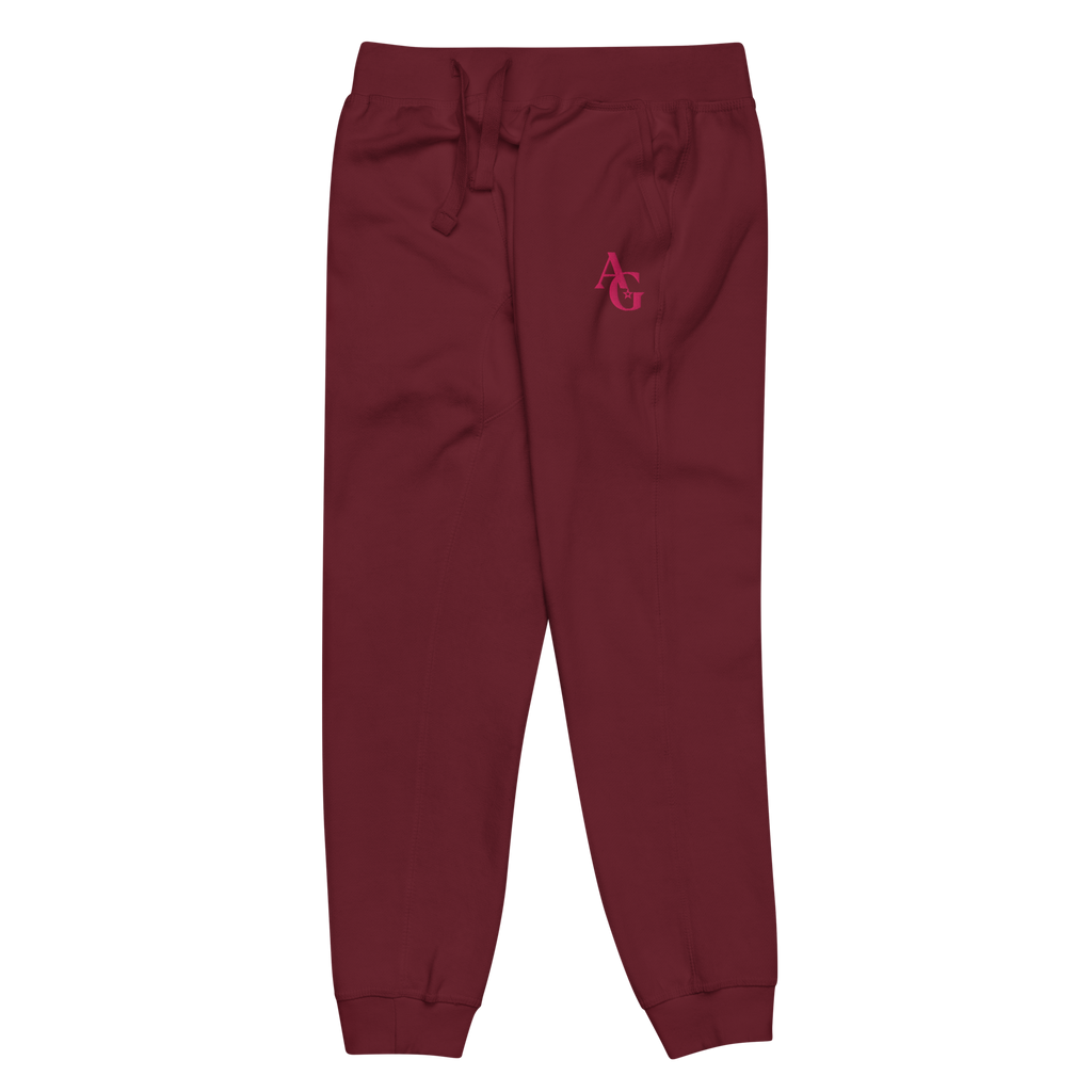 American Girl® Burgundy Fleece Sweatpants for Adults Z5