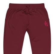 American Girl® Burgundy Fleece Sweatpants for Adults Z5