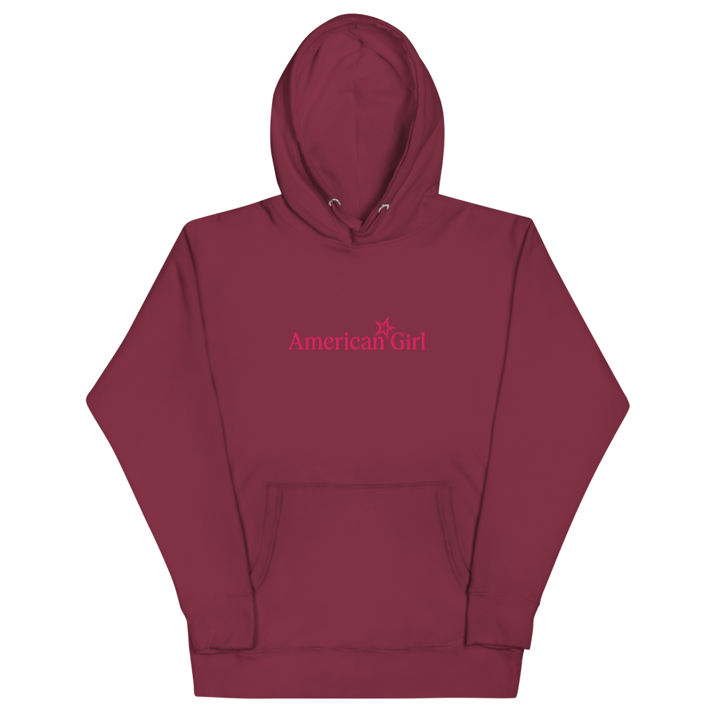 American Girl® Burgundy Hoodie for Adults Z6