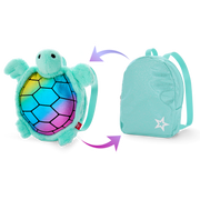 Shimmering Sea Turtle Backpack & Accessory Set for 18-inch Dolls Z2