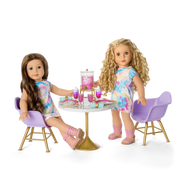 Kitchen Table for Two Set for 18-inch Dolls O5