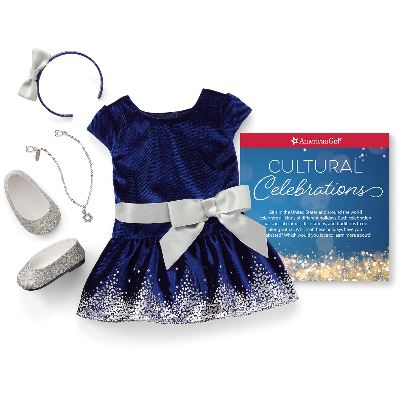 Hanukkah Celebration Outfit for 18-inch Dolls Z3