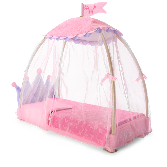 Royal Canopy Bed for WellieWishers™ Dolls Y4