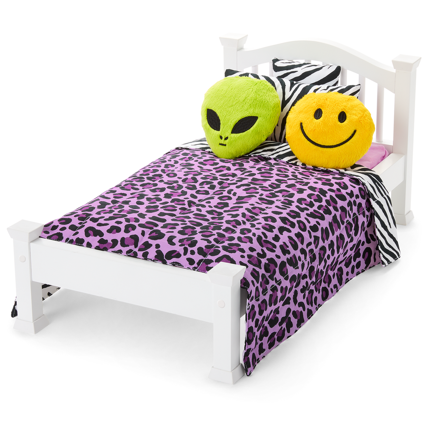 Nicki’s™ Bed & Animal-Print Bedding Set for 18-inch Dolls (Historical Characters) P5