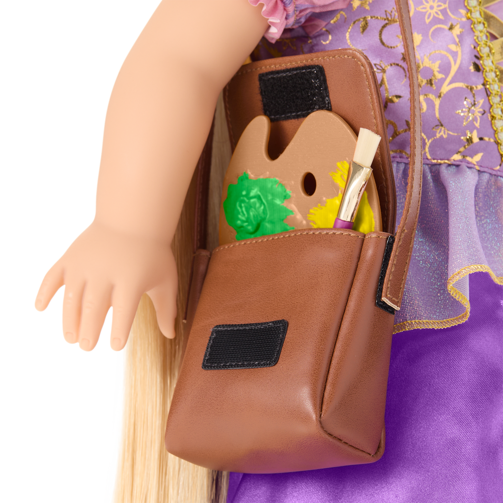American Girl® Disney Princess Rapunzel Painting Accessories & Pascal for 18-inch Dolls Y0