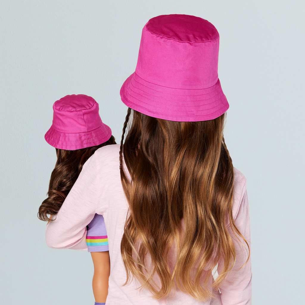 AG™ Star Bucket Hat Set for Girls & Dolls C1