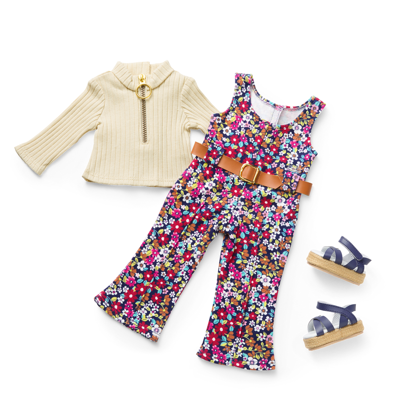 Julie’s™ Floral Jumpsuit for 18-inch Dolls (Historical Characters) W2