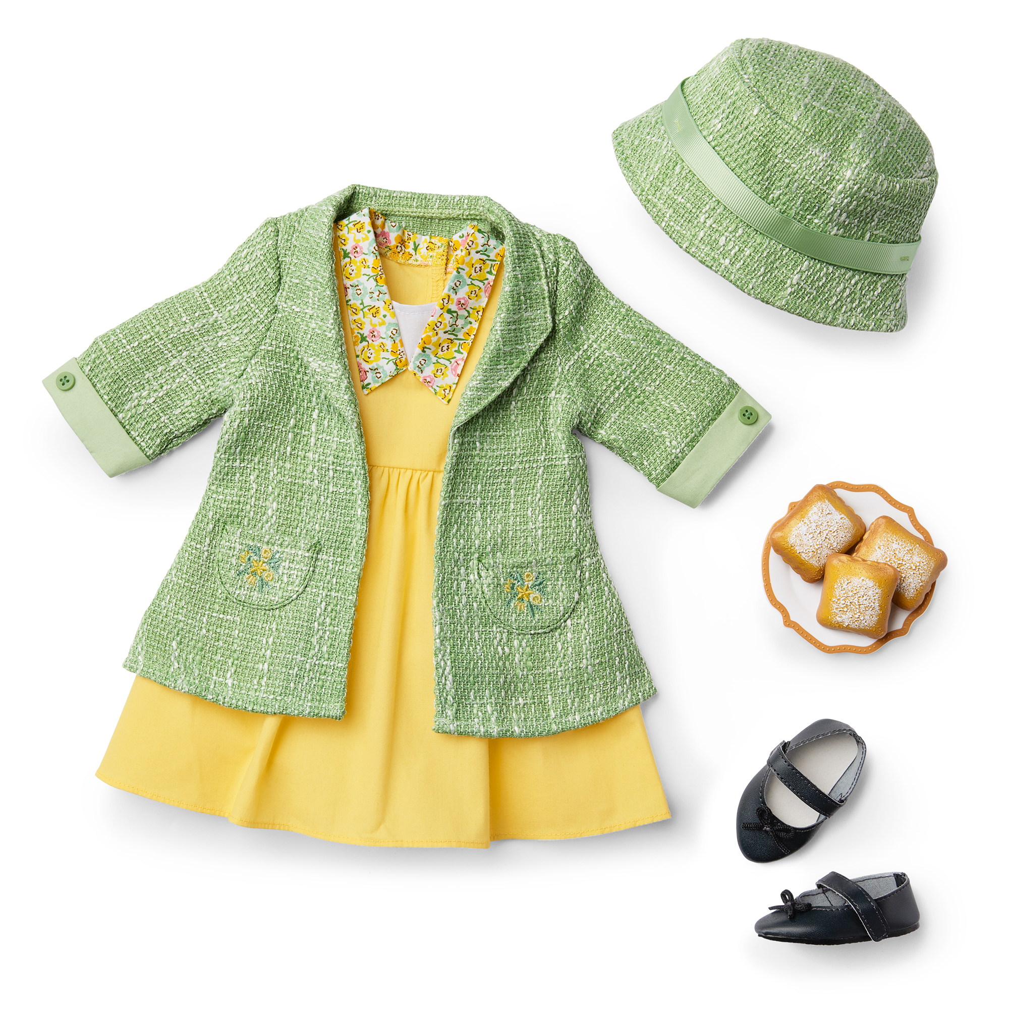 American Girl® Disney Princess Tiana Work Dress & Accessories for 18-inch Dolls A6