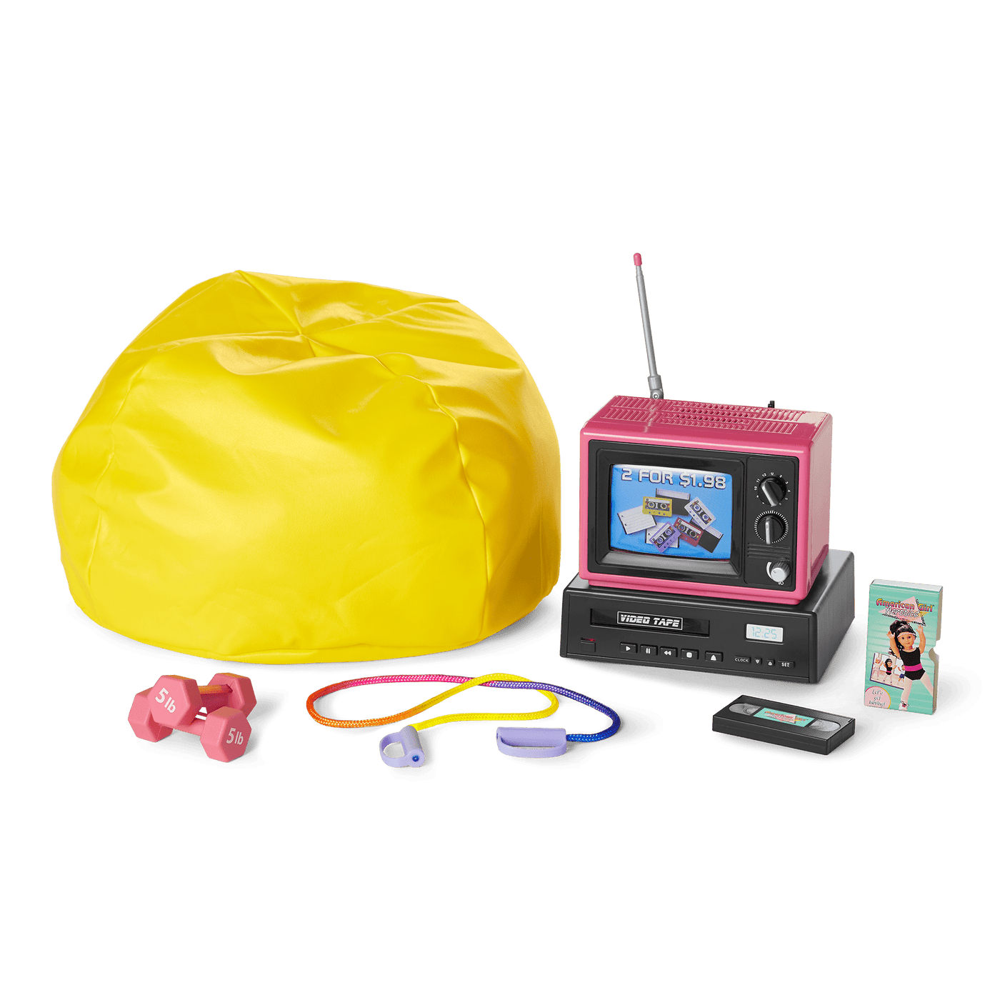 Courtney‘s™ TV & Fitness Accessories for 18-inch Dolls (Historical Characters) G7