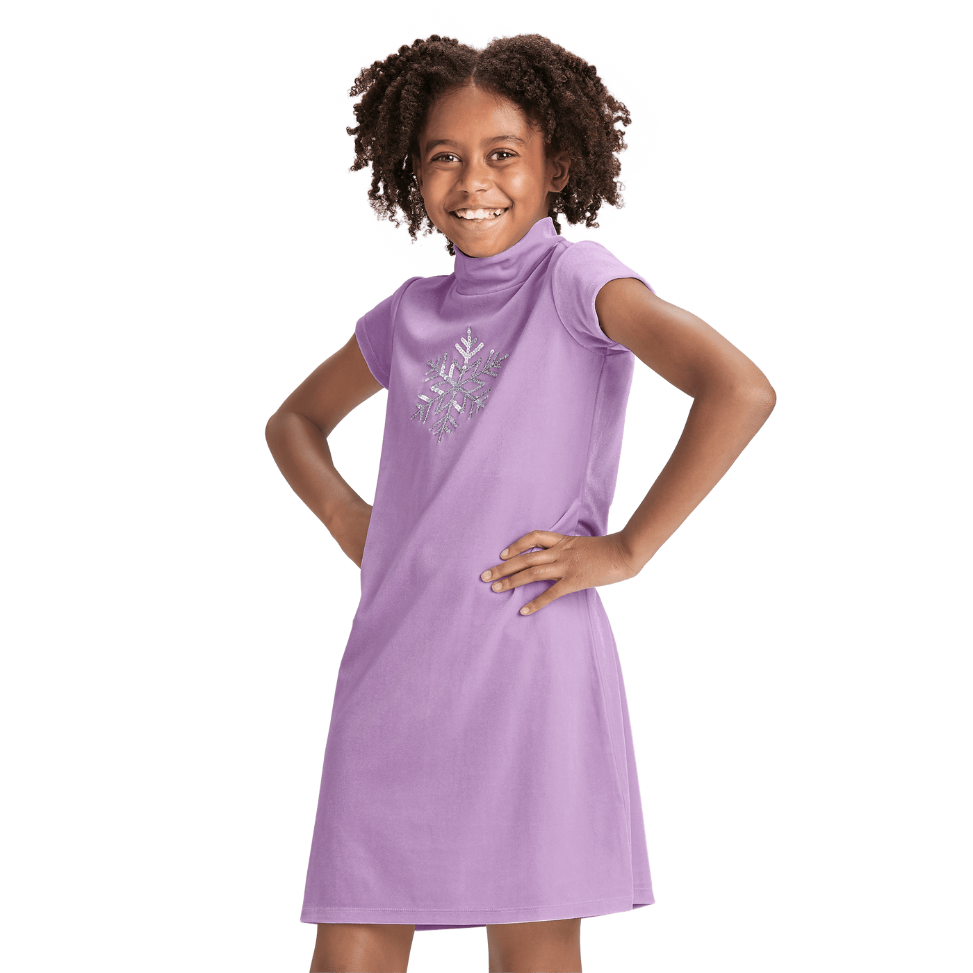 Soft as Snow Dress for Girls R1