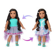 Glam Shimmering Ocean Outfit for 18-inch Dolls D0