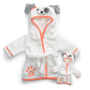 Comfy Puppy Robe Set for Girls & 18-inch Dolls A4